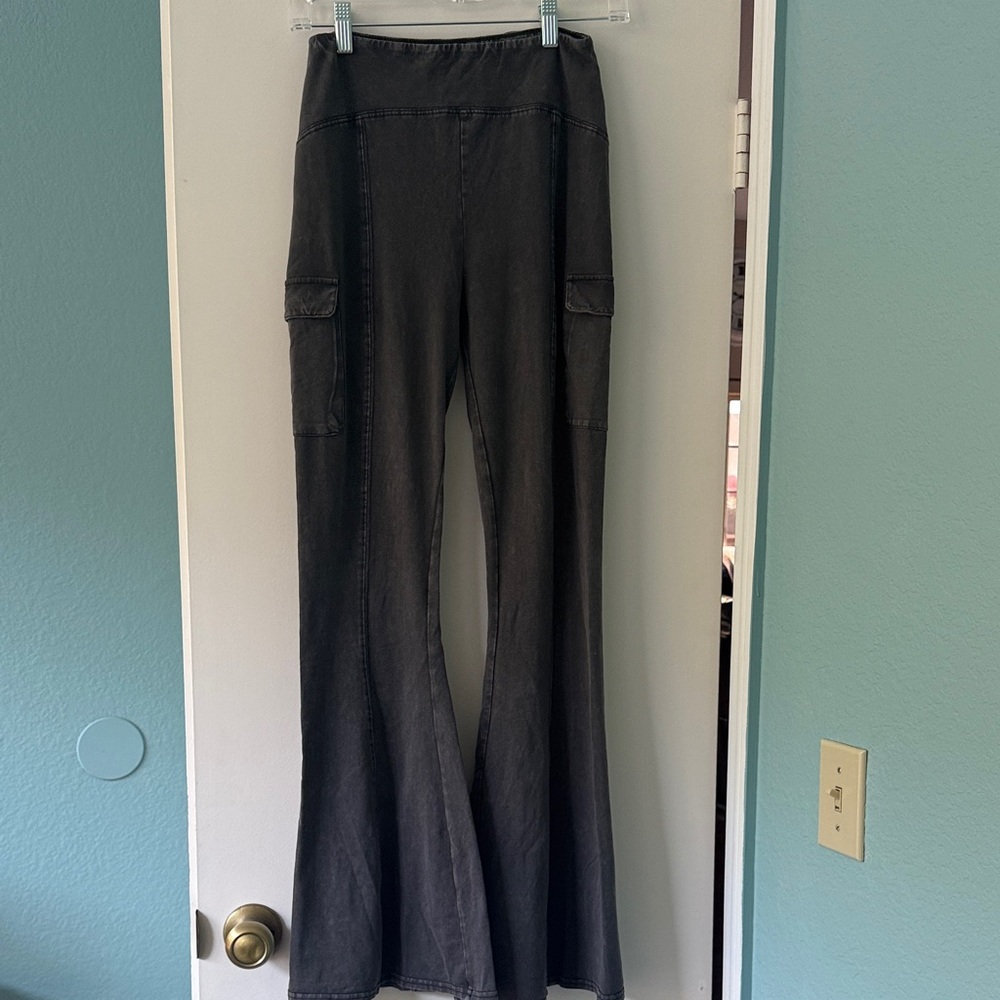 Out From Under Gray Flared Leggings